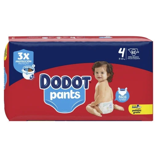 10 PAQUETES - PAÑALES-BRAGUITA Babydot® Pants - TODOS LOS TAMAÑOS