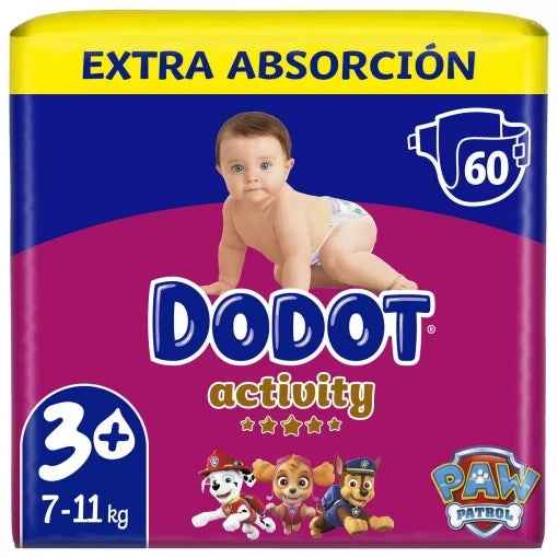 10 PAQUETES - PAÑALES Babydot® Activity - TODOS LOS TAMAÑOS
