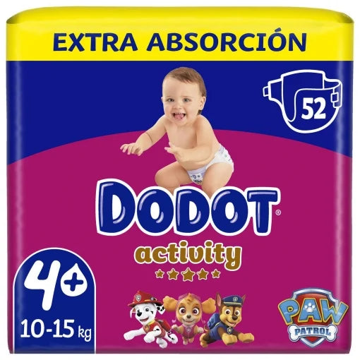10 PAQUETES - PAÑALES Babydot® Activity - TODOS LOS TAMAÑOS