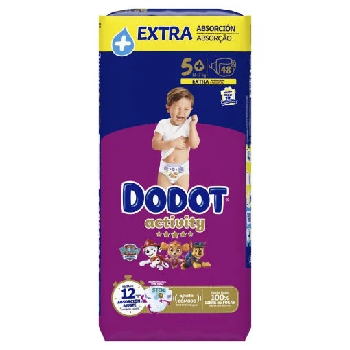10 PAQUETES - PAÑALES Babydot® Activity - TODOS LOS TAMAÑOS