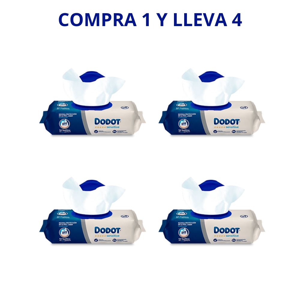 TOALLITAS Babydot® Sensitive 54 ud.x4= 216un