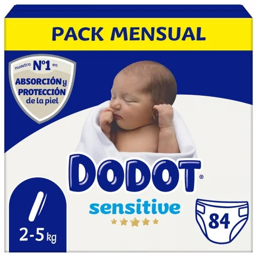 [6 PAQUETES] - PAÑALES Babydot® Sensitive - LLEVA 6 PAQUETES