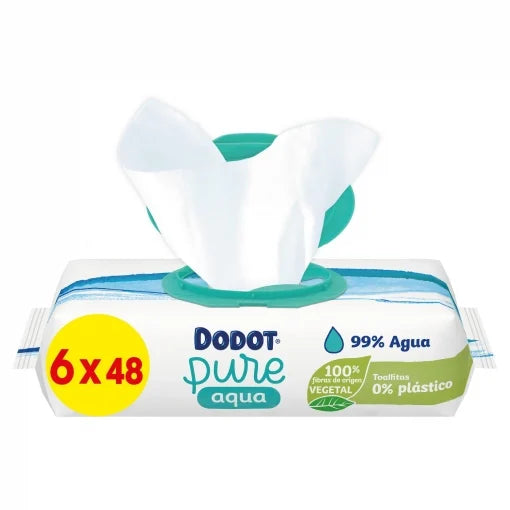 TOALLITAS Babydot® Pure Aqua Plastic Free 288 ud.