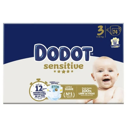 [6 PAQUETES] - PAÑALES Babydot® Sensitive - LLEVA 6 PAQUETES