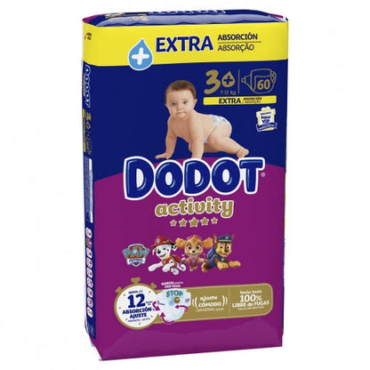 10 PAQUETES - PAÑALES Babydot® Activity - TODOS LOS TAMAÑOS