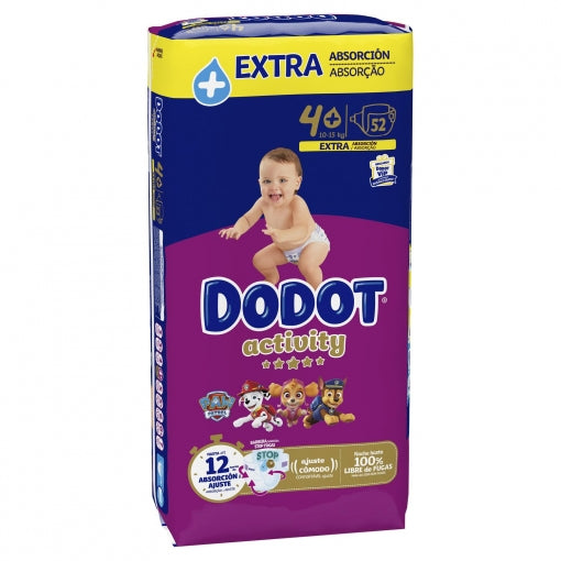 10 PAQUETES - PAÑALES Babydot® Activity - TODOS LOS TAMAÑOS