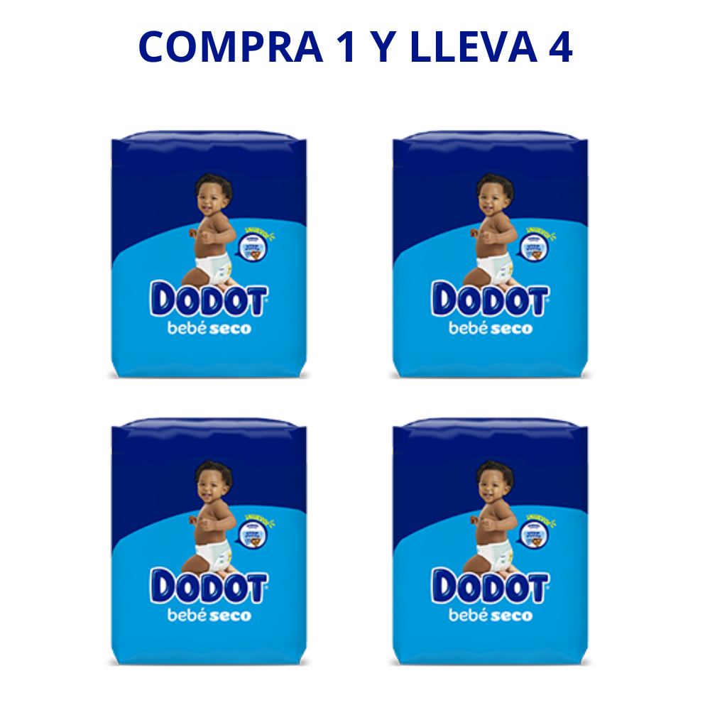 PAÑALES Babydot® Bebé-Seco - Compra 1 y lleva 4 en cualquier talla