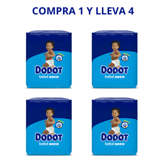 PAÑALES Babydot® Bebé-Seco - Compra 1 y lleva 4 en cualquier talla