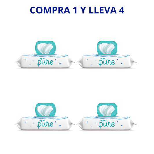 TOALLITAS Aqua Pure de Babydot® 288 ud.x4= 1152un - Compra 1 y lleva 4