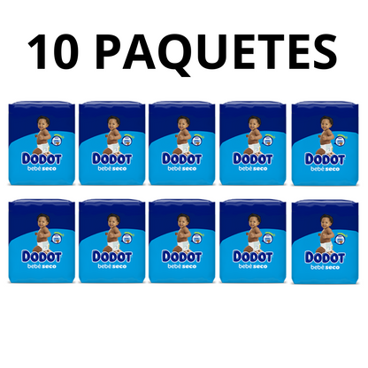 10 PAQUETES - PAÑALES Babydot® Bebé-Seco