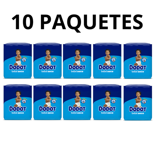 10 PAQUETES - PAÑALES Babydot® Bebé-Seco
